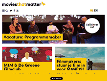 Tablet Screenshot of moviesthatmatter.nl